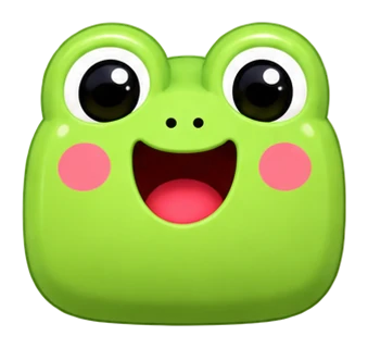 Green frog game tile